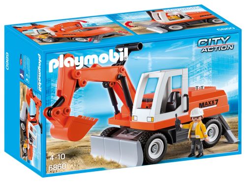 Playmobil City Action 6860 Tractopelle avec godet État correct - Playmobil reconditionné disponible sur Fnac