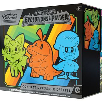 Carte à collectionner Pokémon EV02 Coffret Dresseur d'Élite Écarlate et  Violet Évolutions à Paldea - Carte à collectionner