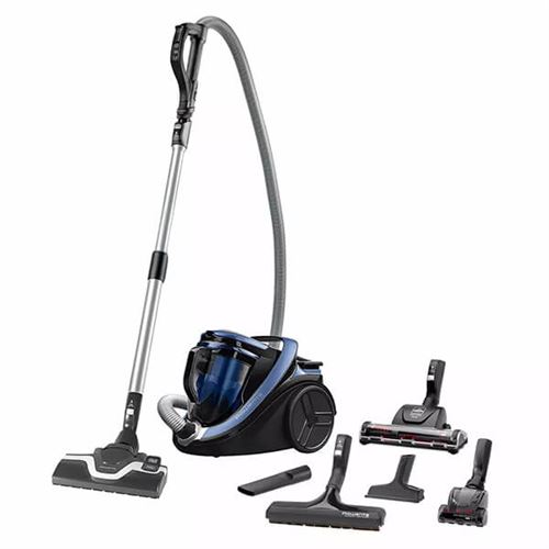 Aspirateur Sans Sac Rowenta Silence Force 5 RO769 RO7690EA 2.5L 550W 65dB Filtre HEPA Metal Bleu