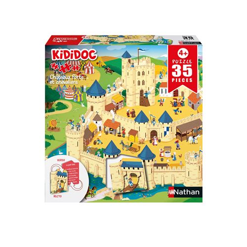 Puzzle 35 pièces Nathan Kididoc Châteaux