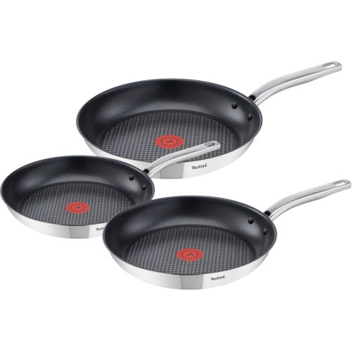 Lot 3 Poêles Tefal Induction Inox