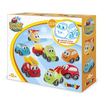 Coffret de 7 véhicules Smoby Vroom Planet