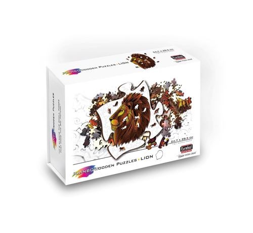 Eureka Rainbow Wooden Puzzle Lion 121 Pieces