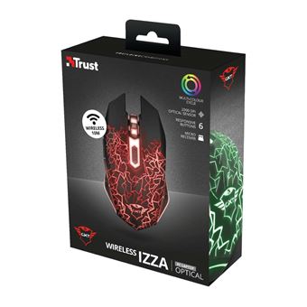 Souris sans fil gaming Trust GXT 107 Izza Noir