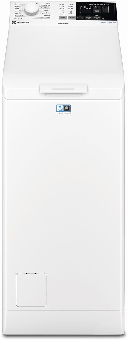 ELECTROLUX Lave-linge top par le dessus EW6T3164AA Reconditionn&eacute; Blanc 