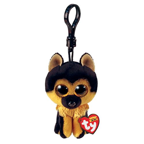 Ty Noir/Marron Porte-Clés En Peluche Beanie Boo's Clip Spirit Le Chien Et