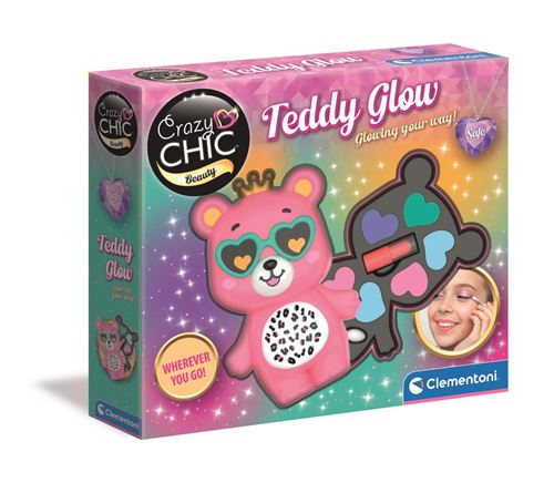Clmt Multicolore Maquillage De Fête Clementoni Palette De Maquillage Teddy Glow Ourson