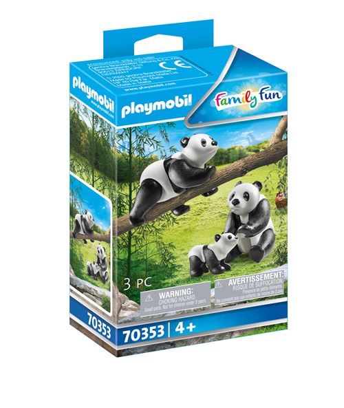 Playmobil Family Fun 70353 2 Pandas avec Bébé