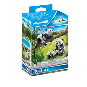Playmobil Family Fun 70353 2 Pandas avec bébé - 1