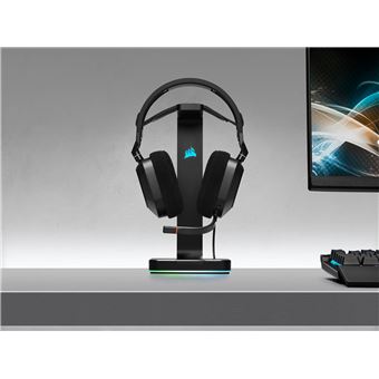 Micro-casque Gaming circum-aural filaire Corsair HS80 RVB Noir carbone