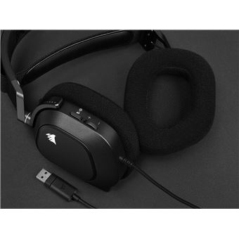 Micro-casque Gaming circum-aural filaire Corsair HS80 RVB Noir carbone