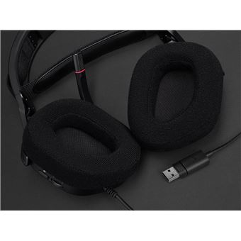 Micro-casque Gaming circum-aural filaire Corsair HS80 RVB Noir carbone