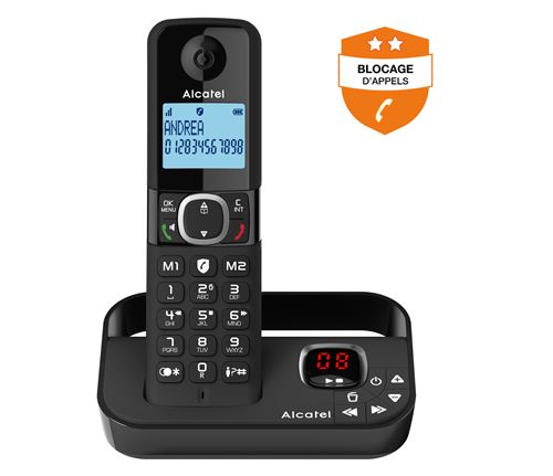 Téléphone sans fil Alcatel F860 Voice Noir