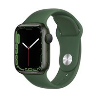 Apple Watch Series 7 GPS, boîtier Aluminium Vert 41mm avec Bracelet Sport Trèfle