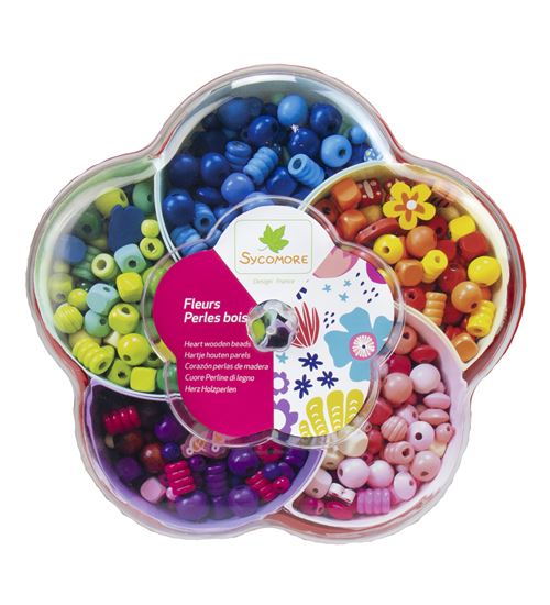 Farandole de Fleurs Perles Bois Faujas