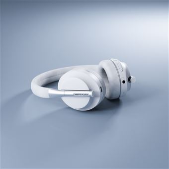 Casque audio sans fil Bluetooth Happy Plugs Play Over-Ear Blanc