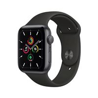 Apple Watch SE GPS, 44mm boitier aluminium gris sidéral avec bracelet sport noir