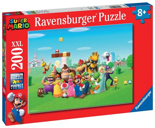 Puzzle 200 pièces Les aventures de Super Mario Ravensburger France - vue 2