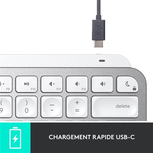 Clavier rétroéclairé sans fil Logitech MX Keys Mini pour Mac Gris - Clavier  - Achat & prix