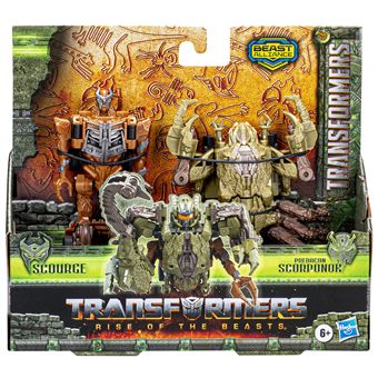 Pack de 2 figurines Transformers Rise of the Beasts Combiners Modèle aléatoire