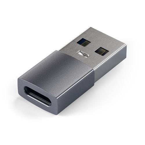 Adaptateur Satechi USB-A vers USB-C Gris