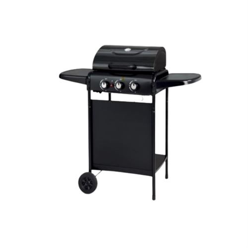 Barbecue 3 feux CookingBox BBQ3F 3000 W Noir
