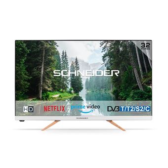 TV Schneider SC-32S1FJORD 32" HD Smart TV Blanc et noir 2022