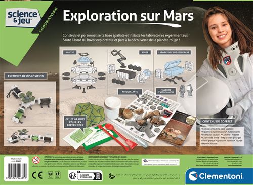 Jeu scientifique Clementoni Nasa Exploration Sur Mars - Jeu de sciences et  d'expérience - à la Fnac