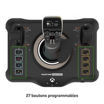 Manette joystick de simulation universelle Turtle Beach® VelocityOne™ Flightstick pour PC/Xbox One/Xbox Series X/S Noir