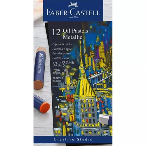 Etui 12 Pastels à l’huile Faber-Castell Métalliques