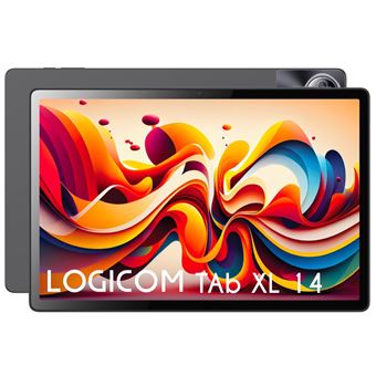 Coque En Silicone Souple Pour Tablette Logicom Tab XXL 14 Pouces - Avec Support Rabattable, Protection Complète