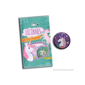 Jeu de cartes Panini Licornes Pack 8 pochettes et 1 mini boîte en métal