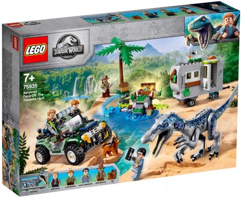 Lego®-Jurassic World™ L’Affrontement Du Baryonyx La Chasse Au Trésor Jouets Dinosaure 7 Ans Et Plus, 434 Pièces 75935