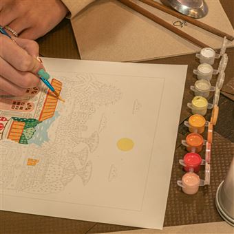 Coffret peinture au numéro La Petite Epicerie Singapore par Hoglet & Co