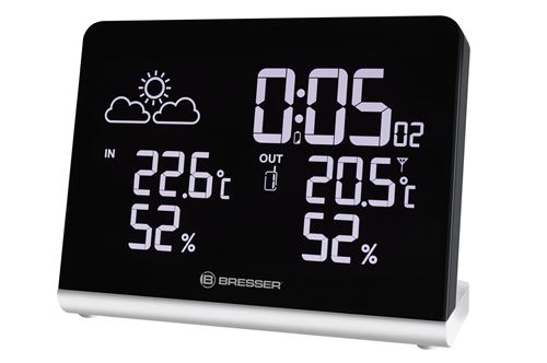 Station météo Bresser ClimaTemp TB 7007200 Noir