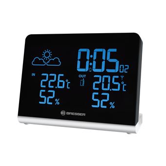 Station météo Bresser ClimaTemp TB 7007200 Noir