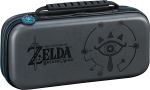 Pochette de transport BigBen Deluxe Officielle The Legend of Zelda Breath of the Wild Noir pour Nintendo Switch + 2 boîtes de rangement pour jeux + 2 boîtes de rangement pour cartes Micro SD