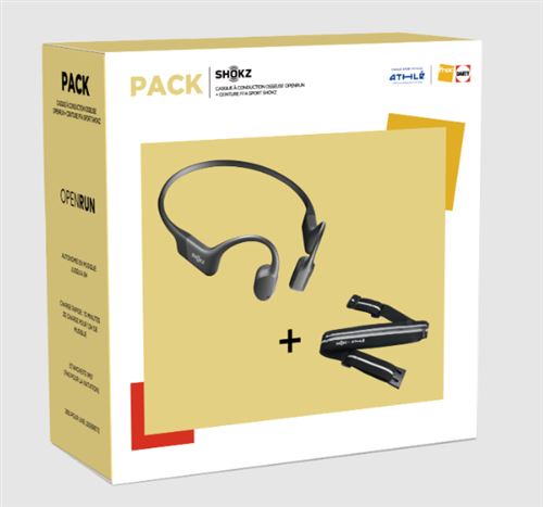 SHOKZ PACK JO OPEN RUN NOIR + CEINTURE