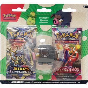 Carte à collectionner Pokémon BTS Gomme avec 2 boosters