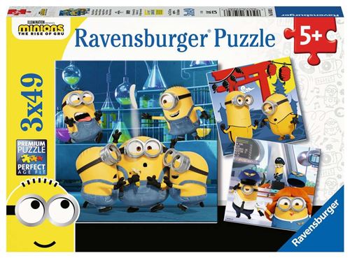 Puzzles 3 X 49 Pièces Ravensburger Drôles De Minions 2