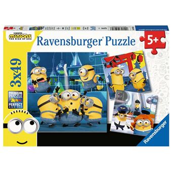 Puzzles 3 x 49 pièces Ravensburger Drôles de Minions 2