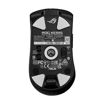 ASUS ROG Keris Wireless AimPoint - Souris - ergonomique - pour droitiers - optique - 5 boutons - sans fil, filaire - 2.4 GHz, USB 2.0, Bluetooth 5.1 - noir