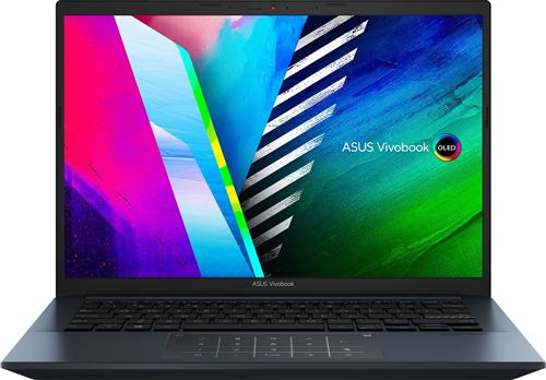 ASUS Vivobook Pro 14 OLED S3400QA-KM038W - AMD Ryzen 7 5800H / 3.2 GHz - Win 11 Home - Radeon Graphics - 16 GB RAM - 512 GB SSD NVMe - 14 OLED 2880 x 1800 (WQXGA+) @ 90 Hz - Wi-Fi 6 - rustig blauw - tsb AZERTY