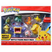 Bandai - Pokémon - Pack de 6 Figurines - Vague 2 - Pikachu, Ouistempo,  Larméléon, Flambino, Evoli, Métamorph - PKW2471 : : Jeux et Jouets
