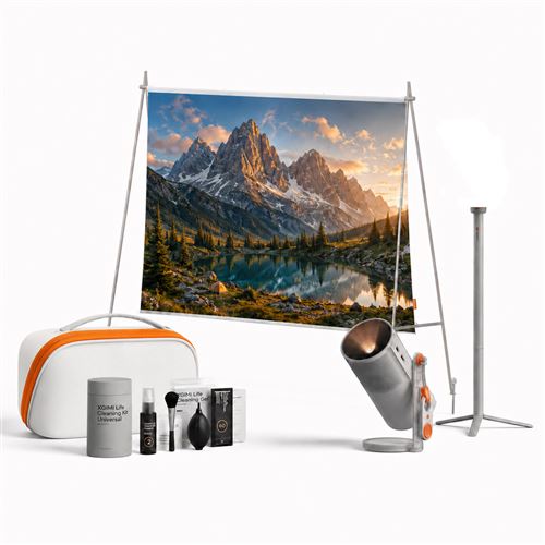 Pack grand écran MoGo 4 + Pied avec batterie + Ecran + Sacoche + Kit de nettoyage