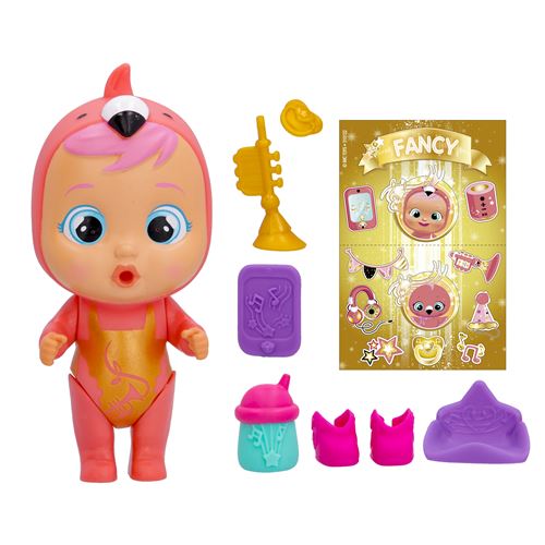 CRY BABIES MAGIC TEARS Golden Edition - Mini poupée qui pleure à  collectionner avec accessoires dorés - Modèle aléatoire