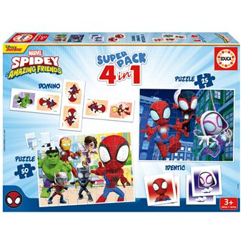 Coffret multi-jeux Educa Super Pack Spidey & His Amazing Friends