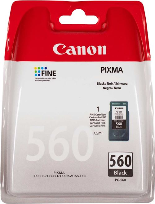 Cartouche d'encre Canon PG 560 Noir