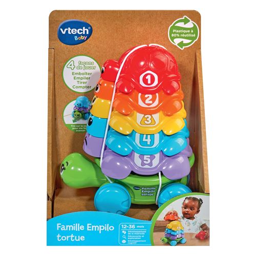 Jeu d'encastrement Vtech Baby Famille Empilo Tortue