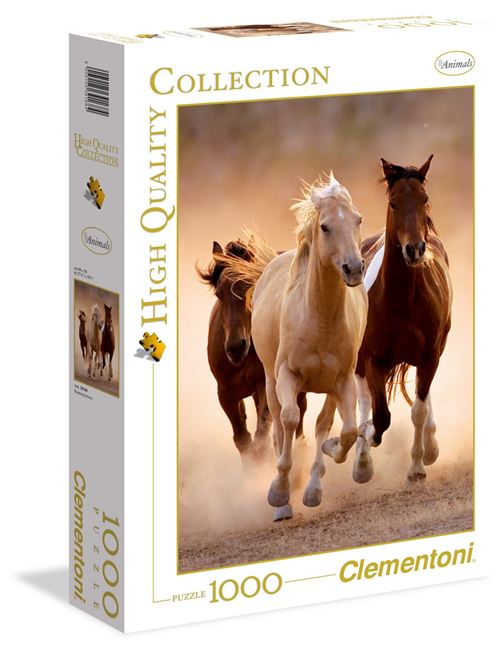 Puzzle 1000 pièces Clementoni High Quality Horses